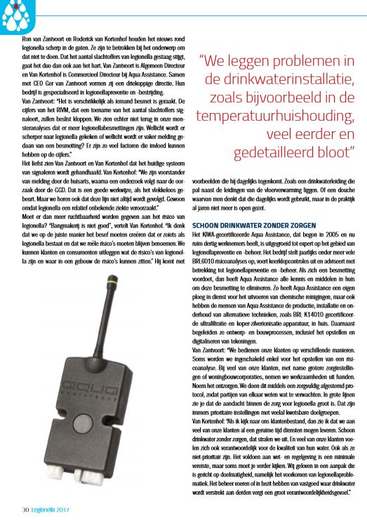 lora sensor legionella